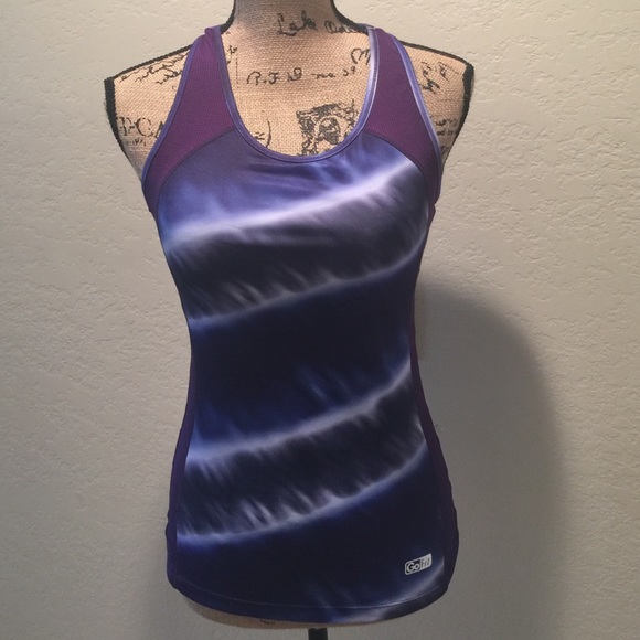 GoFit purple tie dye spandex workout tank size SM