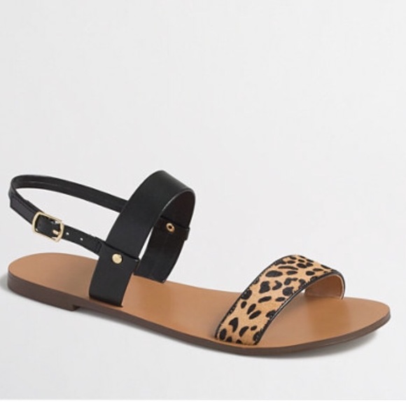 Jcrew leopard sandals
