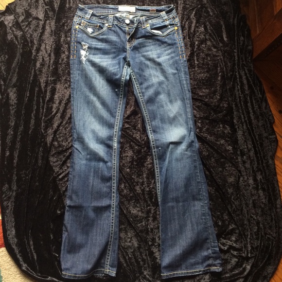 MEK bootcut distressed jeans