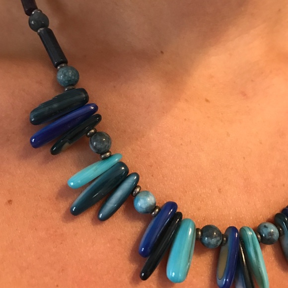 Boho beaded necklace - Picture 2 of 2