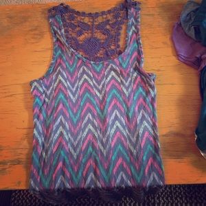 Tank top! Size M! Chevron colors! Soft and flowy!