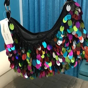 Multi color shoulder bag