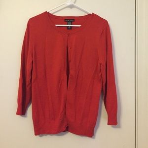 Burnt orange New York and Company cardigan