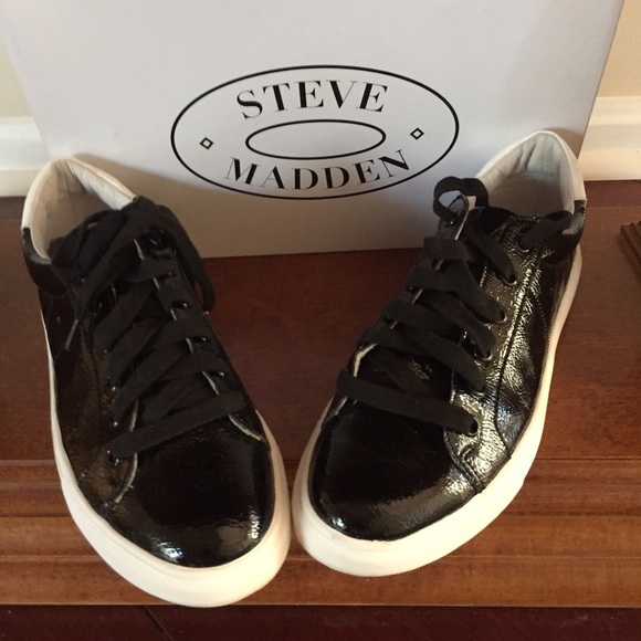 Black Patent Sneakers