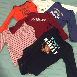6 long sleeve onesies!