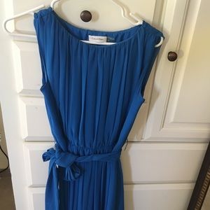 Beautiful Blue Calvin Klein knee length dress.