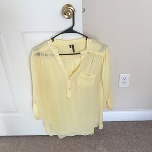 Women's pale yellow blouse