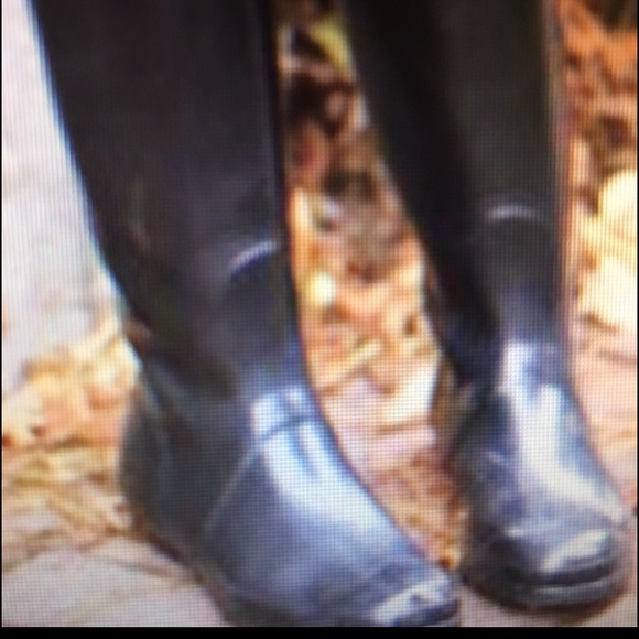Hunter black gloss boots 6.5