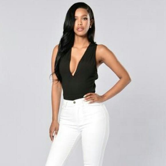 Fashion Nova Womens Sexy Crossed-Back Bodysuit