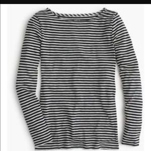 jcrew boatneck long sleeve tee