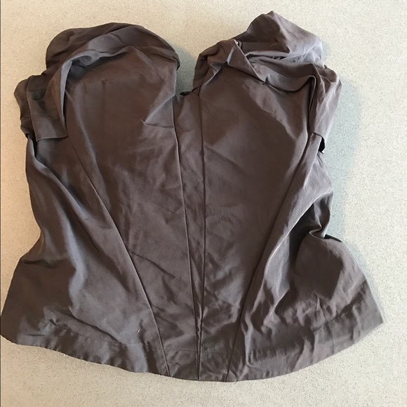 All Saints Spitalfileds Black Strapless Corset Top