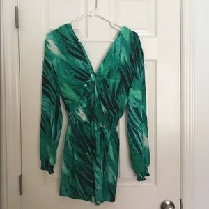 Bebe Long Sleeve Romper