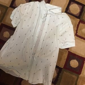 Express Large short sleeved button up