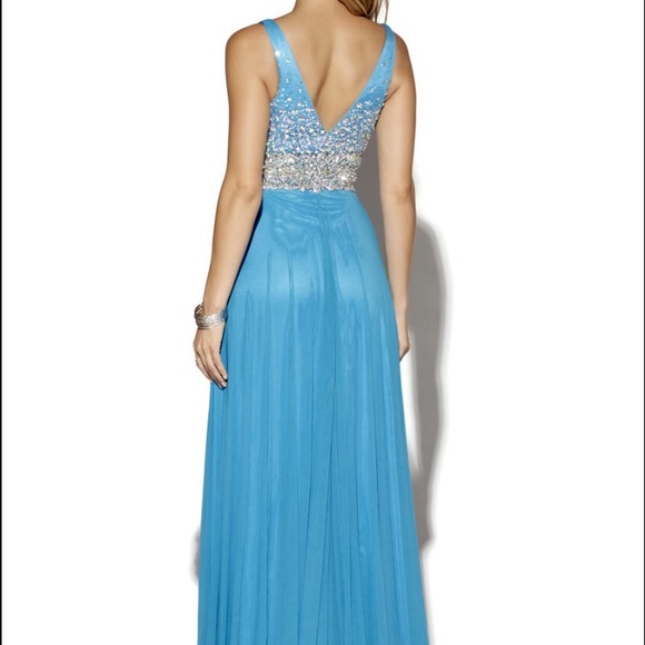 Blue Jolene Prom Dress NOT Sherri Hill! - Picture 2 of 4