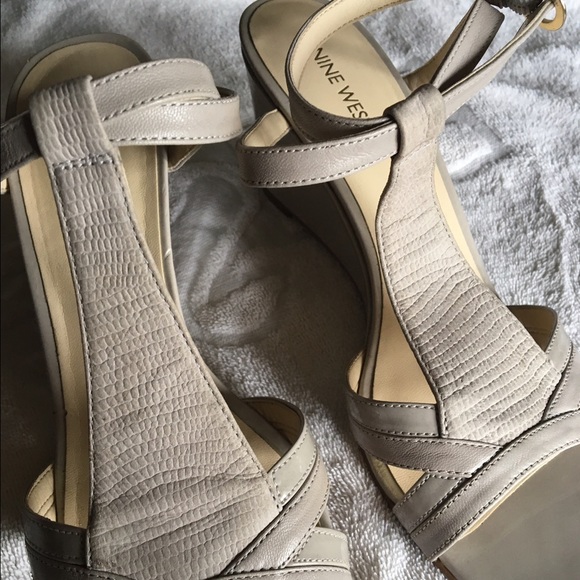 Nine West Shoes - 10 1/2 beige wedge from Nine west