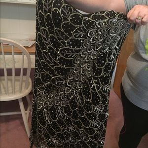 Black Sequin Short Dress