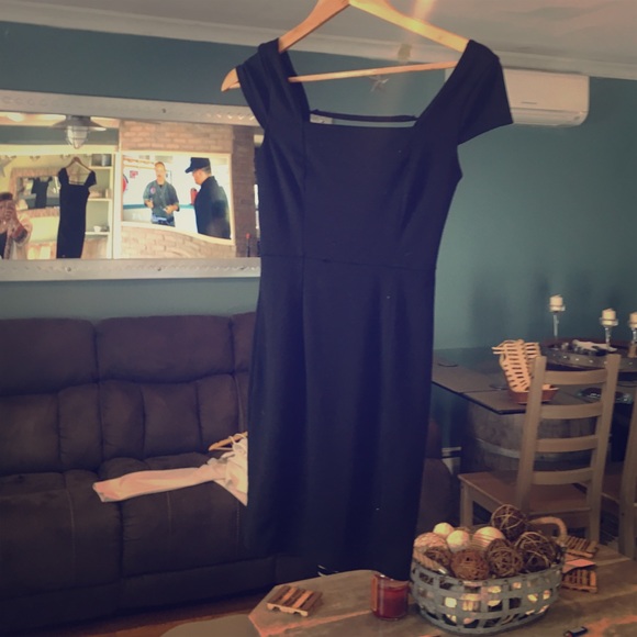 Black mini dress
