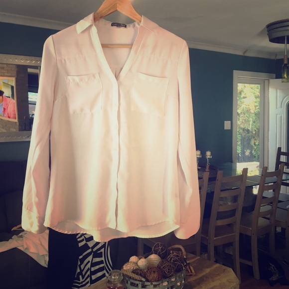 Classy long silk shirt