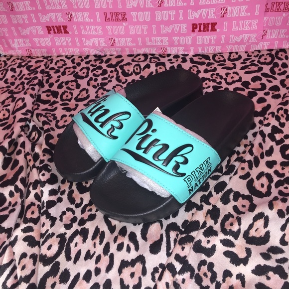 pink and blue slides