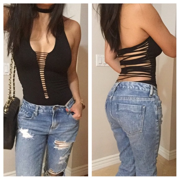 Caged halter bodysuit - Picture 3 of 7