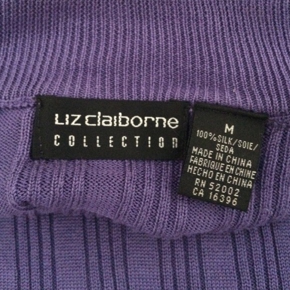 Liz Claiborne silk turtleneck sweater - Picture 2 of 5