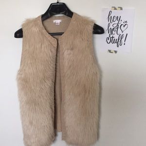 Faux fur vest