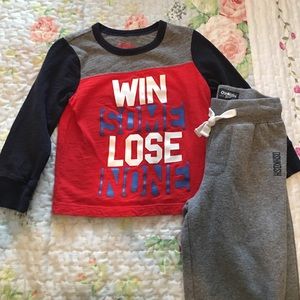 OshKosh matching top and sweat pants 2T