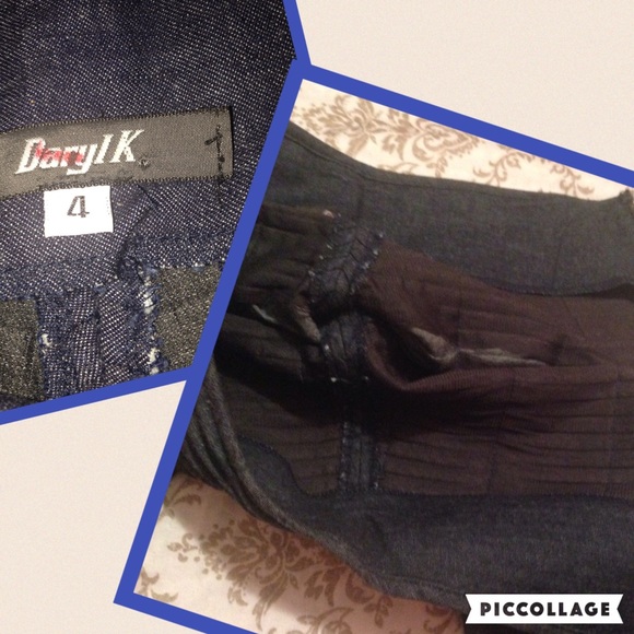 Darryl K Textured Fishtail Stretch Jeans 4 - Picture 4 of 4