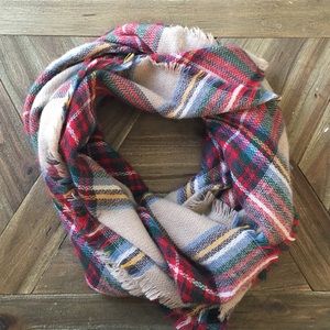 Plaid Blanket Scarf