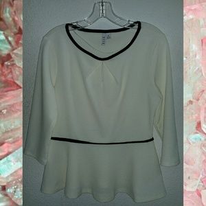 White peplum shirt
