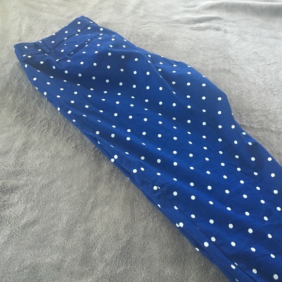 Jcrew Polka Dot Pencil Pants