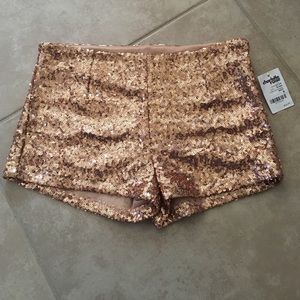Sequin Mini Shorts size S