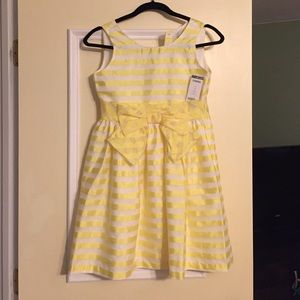 NWT Gymboree yellow and white striped dress