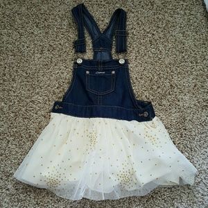 Overall dress with tutu