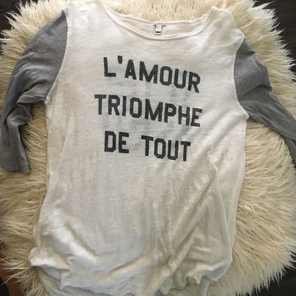 J.crew l'amour baseball tee❤️