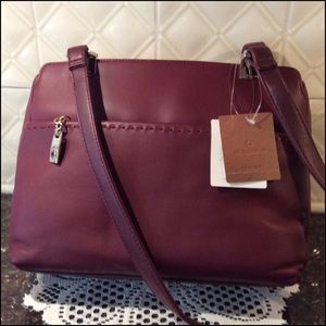 Liz Claiborne Burgundy Handbag