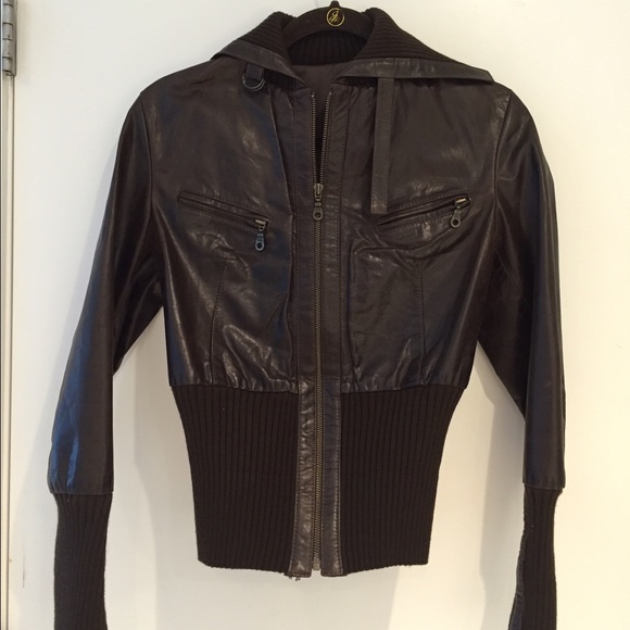 Brown Moto Leather Jacket