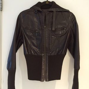 Brown Moto Leather Jacket
