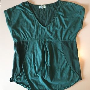 Teal Anthropologie shirt