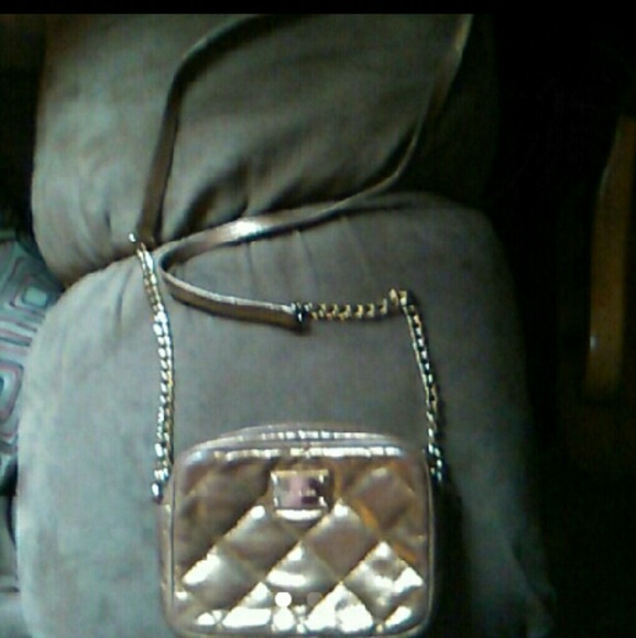Small Gold Michael kors cross body purse