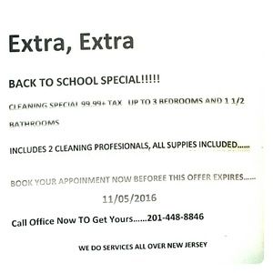 3 hours of house cleaning service