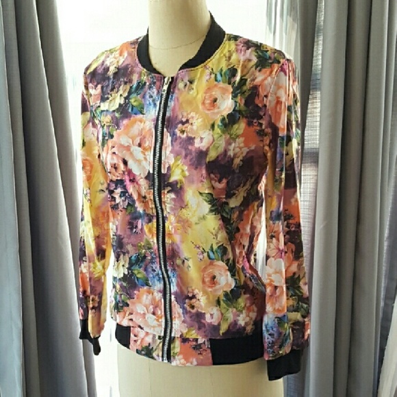 FLORAL BOMBER jacket