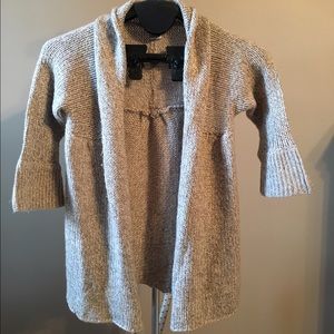 Cream and brown sweater