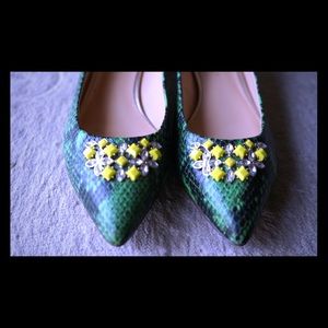 Green snake skin Banana Republic Shoes