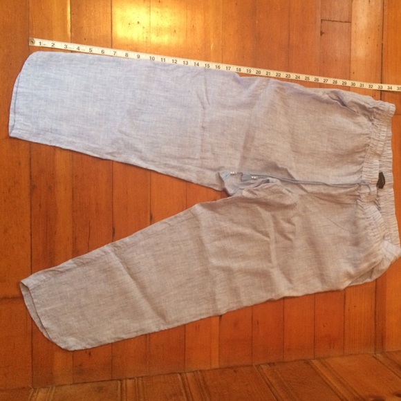 Light blue linen pants