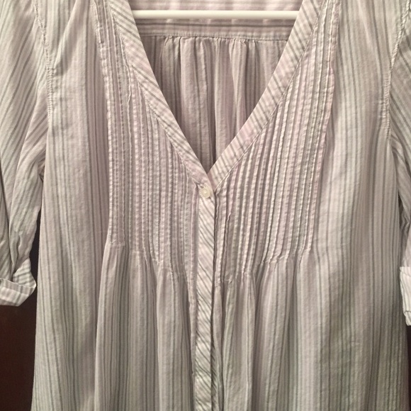 Light striped button down - Picture 2 of 4