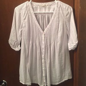 Light striped button down