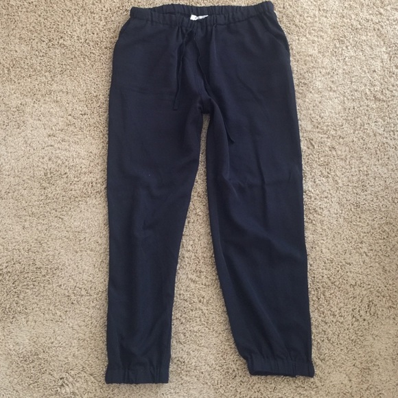 Max studio black joggers pants M