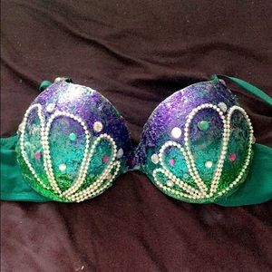 Mermaid rave bra