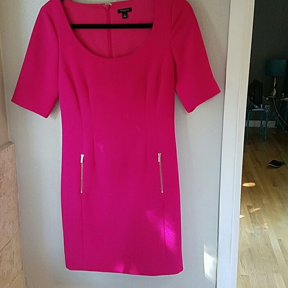Ann Taylor pink short sleeve dress